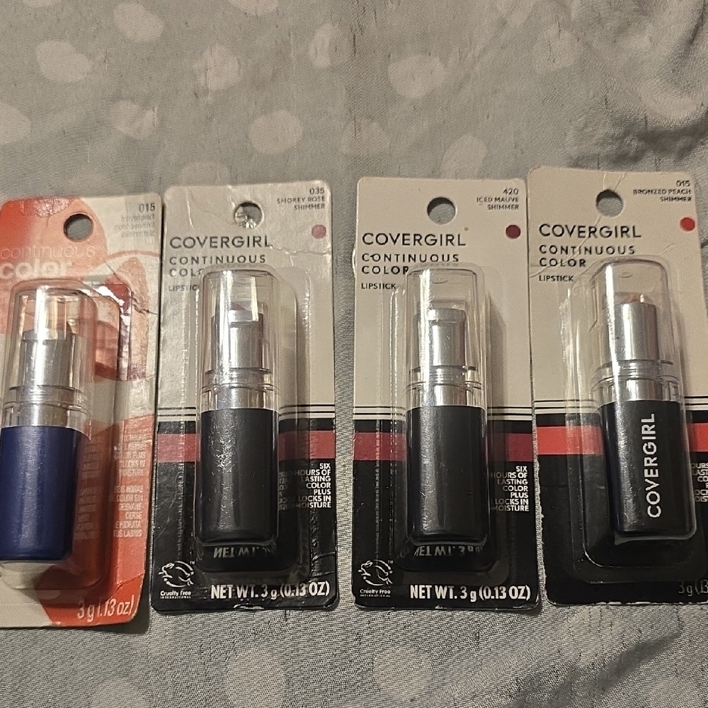 4 COVERGIRL Continuous Color Lipstick Collection